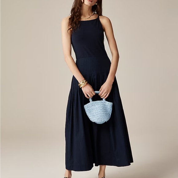 J. Crew Dresses & Skirts - J Crew Navy Pintuck‎ mixy dress Womens Medium